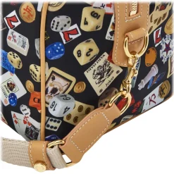 Divo Diva - Montecarlo - Black - Leather Handbag - Made in Italy - Life is a Game Collection - Luxury High Quality - Avvenice