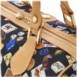 Divo Diva - Montecarlo - Black - Leather Handbag - Made in Italy - Life is a Game Collection - Luxury High Quality - Avvenice