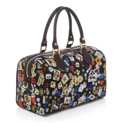 Divo Diva - Montecarlo - Dark Black - Leather Handbag - Made in Italy - Life is a Game Collection - Luxury High Quality - Avvenice