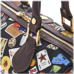 Divo Diva - Montecarlo - Dark Black - Leather Handbag - Made in Italy - Life is a Game Collection - Luxury High Quality - Avvenice