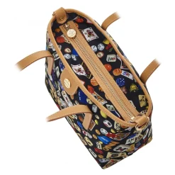 Divo Diva - Niagara - Black - Leather Handbag - Made in Italy - Life is a Game Collection - Luxury High Quality - Avvenice