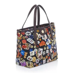 Divo Diva - Niagara - Dark Black - Leather Handbag - Made in Italy - Life is a Game Collection - Luxury High Quality - Avvenice