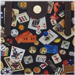 Divo Diva - Niagara - Dark Black - Leather Handbag - Made in Italy - Life is a Game Collection - Luxury High Quality - Avvenice