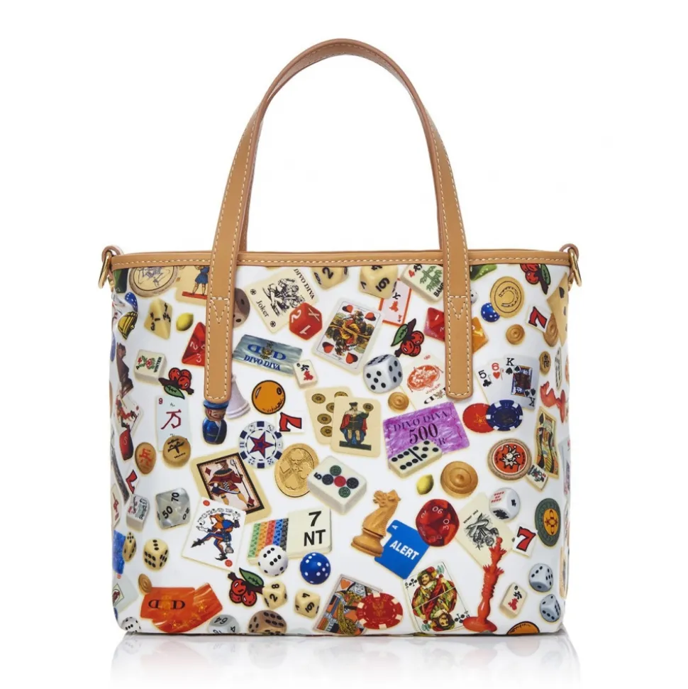 Divo Diva - Niagara - White - Leather Handbag - Made in Italy - Life is a Game Collection - Luxury High Quality - Avvenice