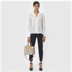 Divo Diva - Niagara - White - Leather Handbag - Made in Italy - Life is a Game Collection - Luxury High Quality - Avvenice