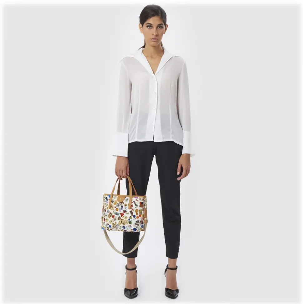 Divo Diva - Niagara - White - Leather Handbag - Made in Italy - Life is a Game Collection - Luxury High Quality - Avvenice