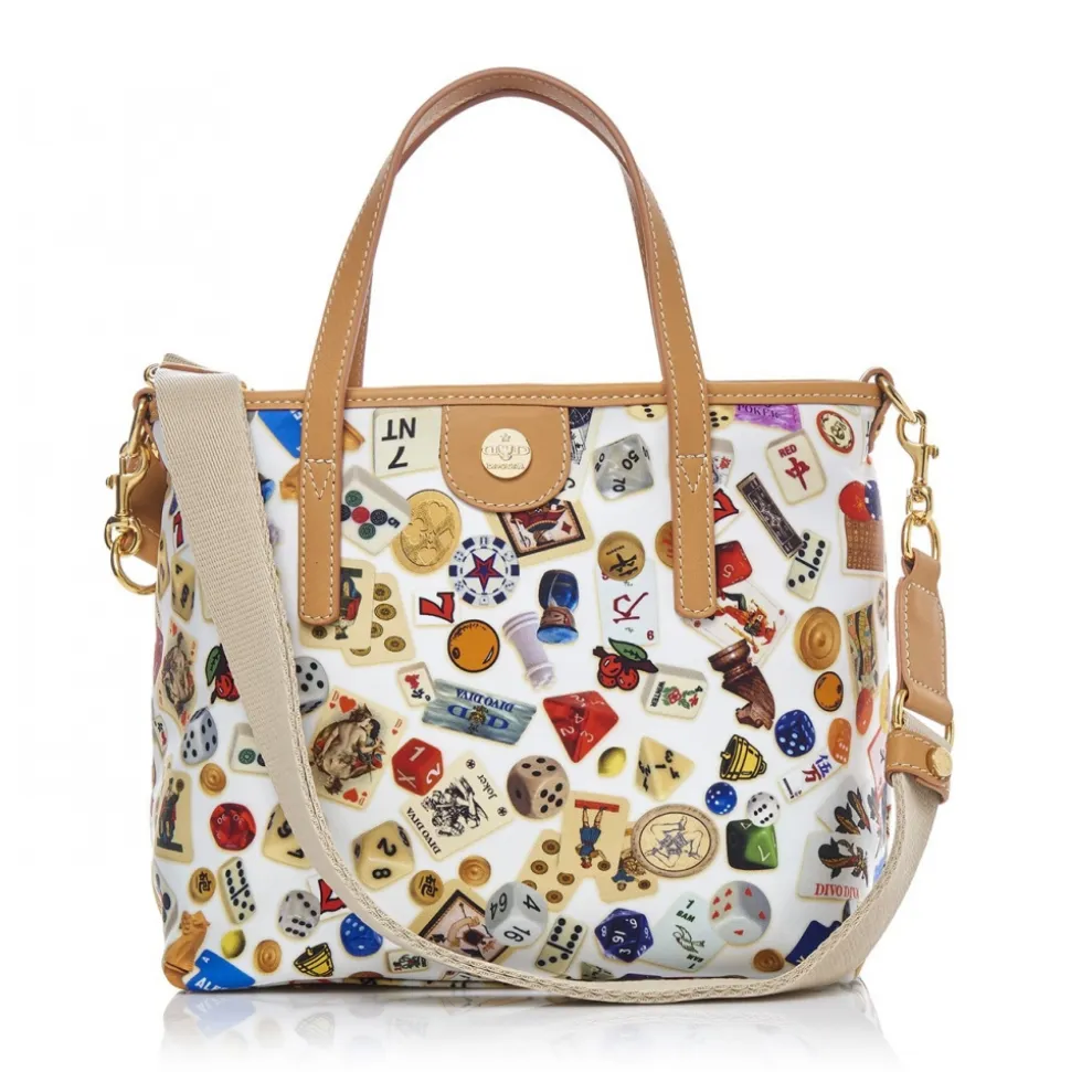 Divo Diva - Niagara - White - Leather Handbag - Made in Italy - Life is a Game Collection - Luxury High Quality - Avvenice