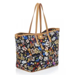 Divo Diva - San Remo - Black - Leather Handbag - Made in Italy - Life is a Game Collection - Luxury High Quality - Avvenice