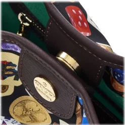 Divo Diva - San Remo - Dark Black - Leather Handbag - Made in Italy - Life is a Game Collection - Luxury High Quality - Avvenice