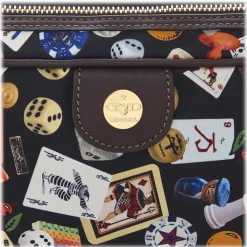 Divo Diva - Seoul - Dark Black - Leather Handbag - Made in Italy - Life is a Game Collection - Luxury High Quality - Avvenice