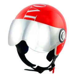 Divo Diva - Shiny Red - Special Edition - Osbe Italy - Motorcycle Helmet - High Quality - Made in Italy - Avvenice