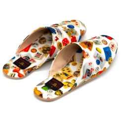 Divo Diva - Suite - White - Fabric Slippers - Made in Italy - Life is a Game Collection - Luxury High Quality - Avvenice