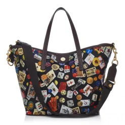 Divo Diva - Venice - Dark Black - Leather Handbag - Made in Italy - Life is a Game Collection - Luxury High Quality - Avvenice