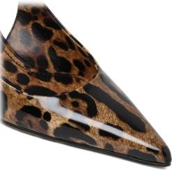 Dolce & Gabbana - Animalier Brown Calf Leather Slingback Pumps - Dolce & Gabbana Exclusive Luxury Collection - Avvenice