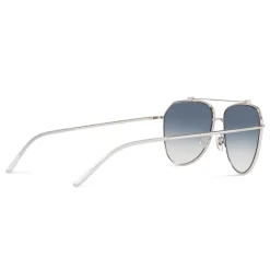 Dolce & Gabbana - Aviator Pilot Sunglasses - Silver Blue - Dolce & Gabbana Eyewear - Avvenice