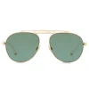 Dolce & Gabbana - Aviator Sunglasses with DG Logo - Gold - Dolce & Gabbana Eyewear - Avvenice