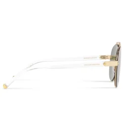 Dolce & Gabbana - Aviator Sunglasses with DG Logo - Gold - Dolce & Gabbana Eyewear - Avvenice