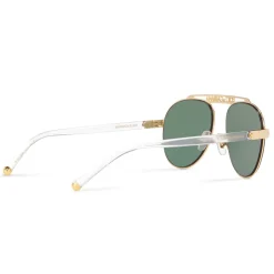 Dolce & Gabbana - Aviator Sunglasses with DG Logo - Gold - Dolce & Gabbana Eyewear - Avvenice