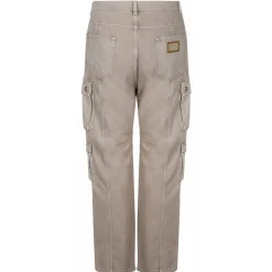 Dolce & Gabbana - Beige Cotton Cargo Trousers - Dolce & Gabbana Exclusive Luxury Collection - Avvenice