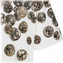 Dolce & Gabbana - Beige Cotton Graphic Print T-Shirt - Dolce & Gabbana Exclusive Luxury Collection - Avvenice