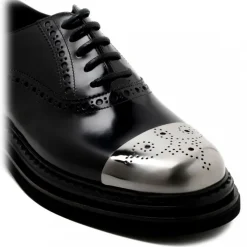 Dolce & Gabbana - Black Francesina Derby Shoes - Dolce & Gabbana Exclusive Luxury Collection - Avvenice