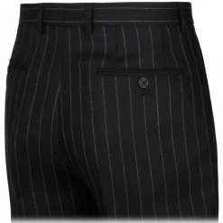 Dolce & Gabbana - Black Pinstripe Pants - Dolce & Gabbana Exclusive Luxury Collection - Avvenice