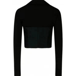 Dolce & Gabbana - Black and White Cotton Bustier Shirt - Dolce & Gabbana Exclusive Luxury Collection - Avvenice