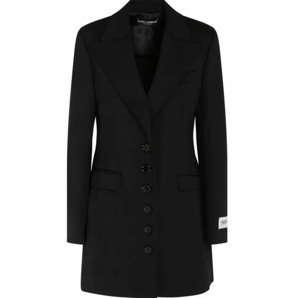 Dolce & Gabbana - Black Stetch Jersey Tailored Blazer - Dolce & Gabbana Exclusive Luxury Collection - Avvenice