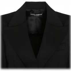 Dolce & Gabbana - Black Stetch Jersey Tailored Blazer - Dolce & Gabbana Exclusive Luxury Collection - Avvenice