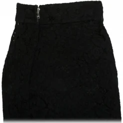 Dolce & Gabbana - Black Stretch Silk Midi Skirt - Dolce & Gabbana Exclusive Luxury Collection - Avvenice