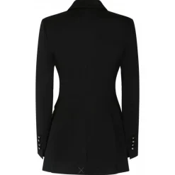 Dolce & Gabbana - Black Stetch Viscose Jersey Tailored Blazer - Dolce & Gabbana Exclusive Luxury Collection - Avvenice