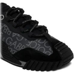 Dolce & Gabbana - Black and Grey Calf Leather NS1 Sneakers - Dolce & Gabbana Exclusive Luxury Collection - Avvenice