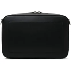 Dolce & Gabbana - Black Calf Leather Logo Embossed Crossbody Bag - Dolce & Gabbana Exclusive Luxury Collection - Avvenice