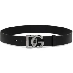 Dolce & Gabbana - Black DG Logo Belt - Dolce & Gabbana Exclusive Luxury Collection - Avvenice