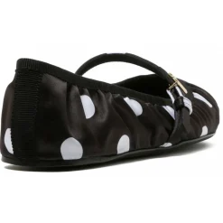 Dolce & Gabbana - Black and White Printed Ballerina - Dolce & Gabbana Exclusive Luxury Collection - Avvenice