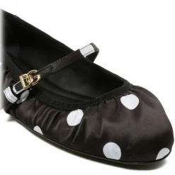 Dolce & Gabbana - Black and White Printed Ballerina - Dolce & Gabbana Exclusive Luxury Collection - Avvenice