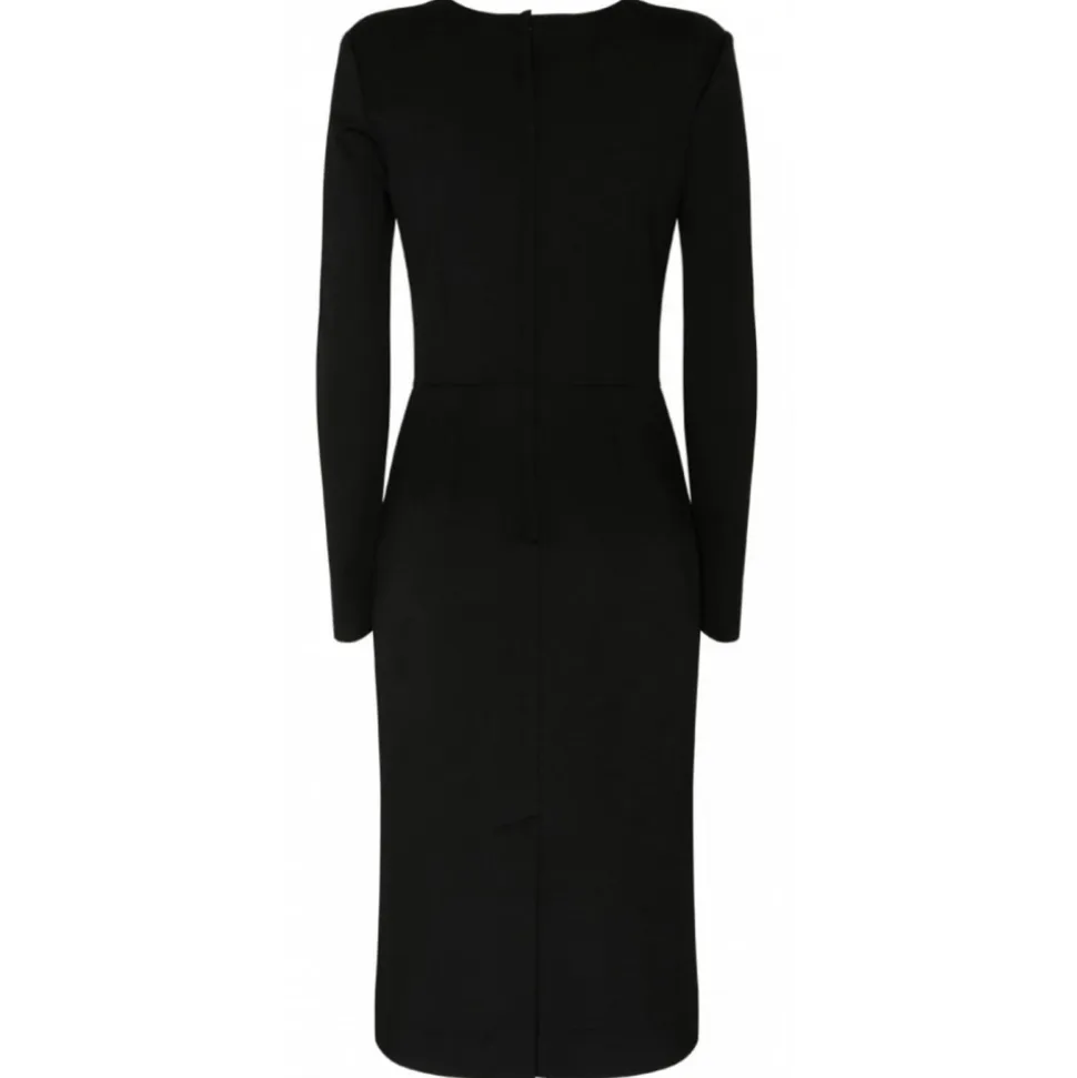 Dolce & Gabbana - Black Stretch Jersey Mini Dress - Dolce & Gabbana Exclusive Luxury Collection - Avvenice