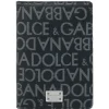Dolce & Gabbana - Black Calf Leather Jacquard Logo Cardholder - Dolce & Gabbana Exclusive Luxury Collection - Avvenice