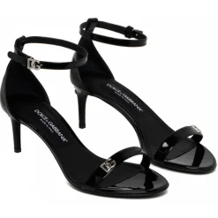Dolce & Gabbana - Black Keira Sandals - Dolce & Gabbana Exclusive Luxury Collection - Avvenice