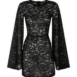 Dolce & Gabbana - Black Lace Mini Dress - Dolce & Gabbana Exclusive Luxury Collection - Avvenice