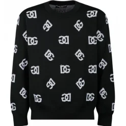 Dolce & Gabbana - Black Jacquard Sweater - Dolce & Gabbana Exclusive Luxury Collection - Avvenice