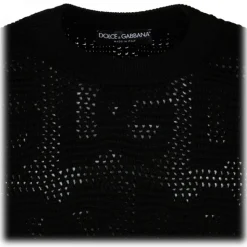 Dolce & Gabbana - Black Virgin Wool Jumper - Dolce & Gabbana Exclusive Luxury Collection - Avvenice