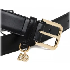 Dolce & Gabbana - Black DG Logo Belt - Dolce & Gabbana Exclusive Luxury Collection - Avvenice