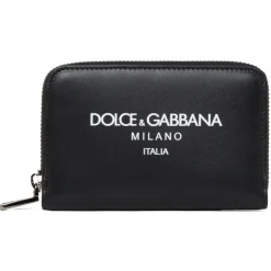 Dolce & Gabbana - Black Logo Print Wallet - Dolce & Gabbana Exclusive Luxury Collection - Avvenice