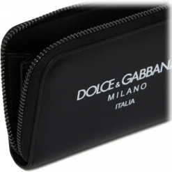 Dolce & Gabbana - Black Logo Print Wallet - Dolce & Gabbana Exclusive Luxury Collection - Avvenice