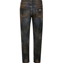 Dolce & Gabbana - Black Cotton Bleached Effect Jeans - Dolce & Gabbana Exclusive Luxury Collection - Avvenice