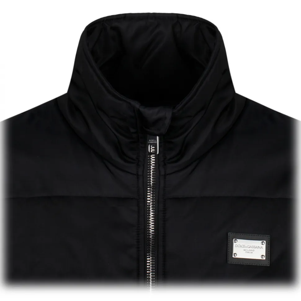 Dolce & Gabbana - Black High Neck Jacket - Dolce & Gabbana Exclusive Luxury Collection - Avvenice