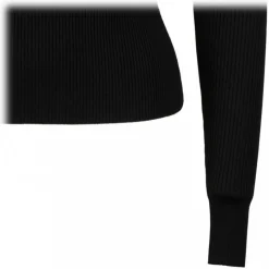 Dolce & Gabbana - Black DG Details Sweater - Dolce & Gabbana Exclusive Luxury Collection - Avvenice