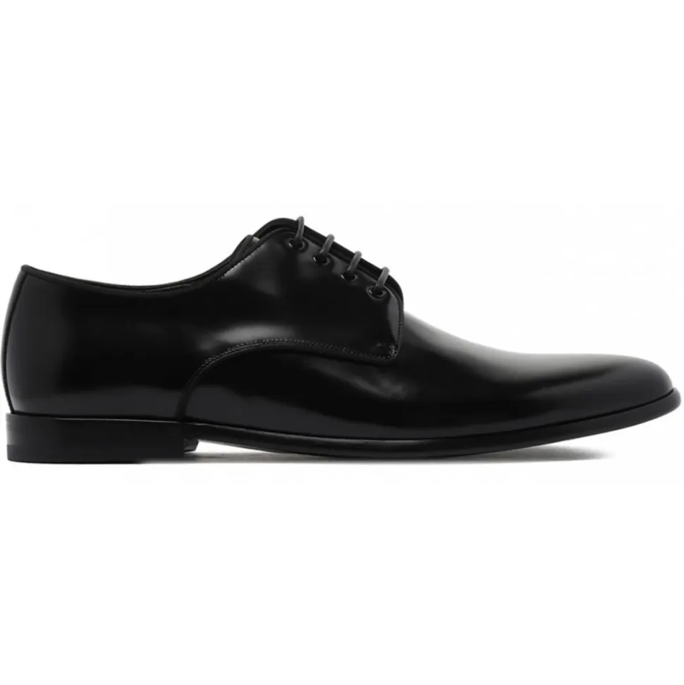 Dolce & Gabbana - Black Derby - Dolce & Gabbana Exclusive Luxury Collection - Avvenice