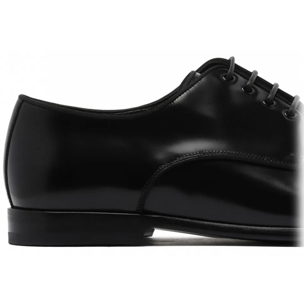 Dolce & Gabbana - Black Derby - Dolce & Gabbana Exclusive Luxury Collection - Avvenice